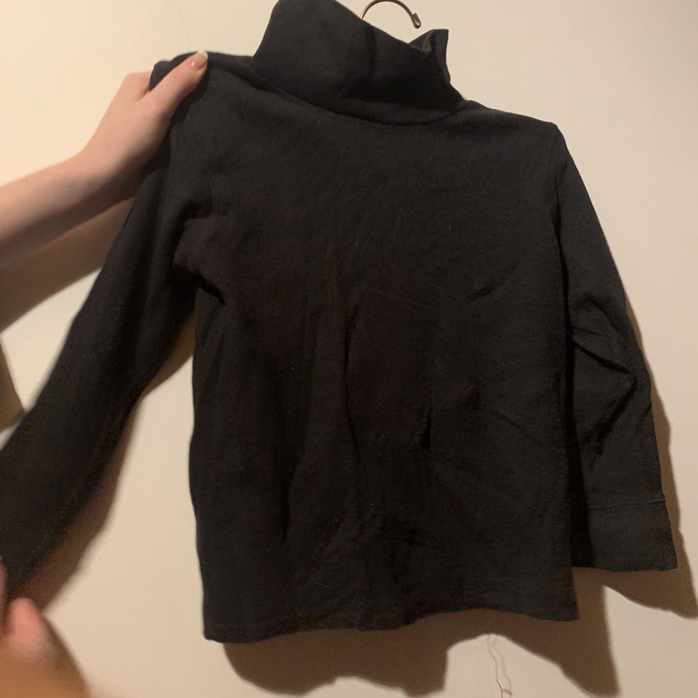 Dark grey boys long sleeve turtle neck